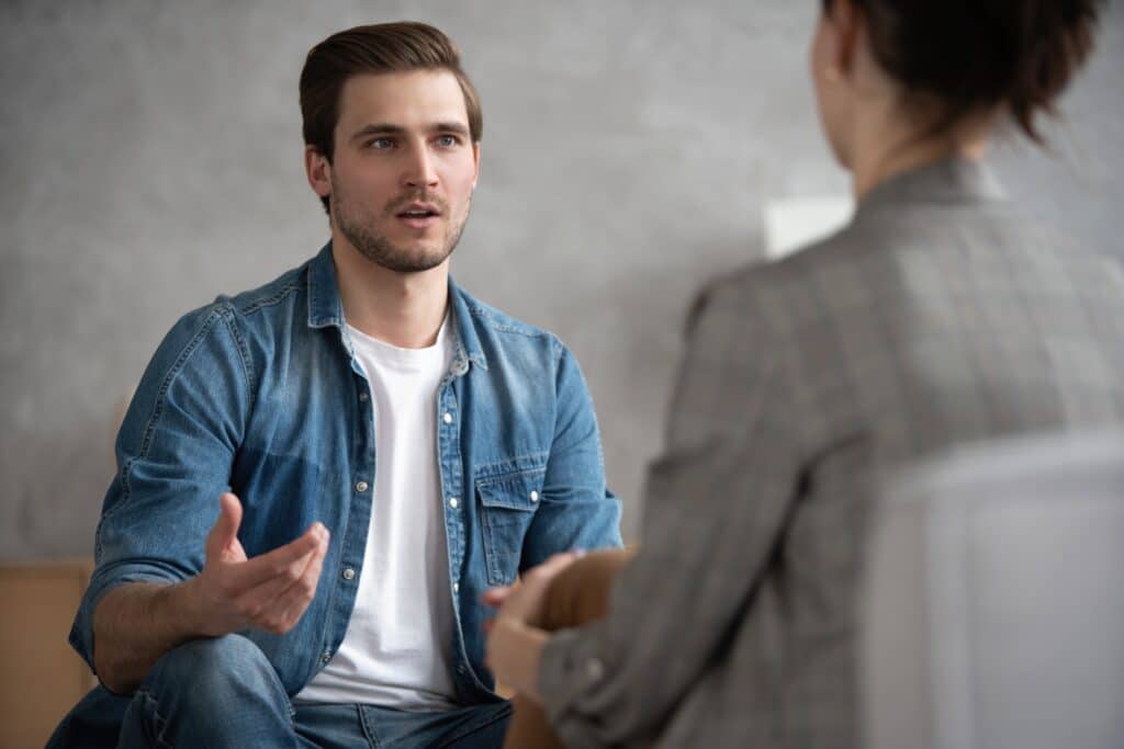 man at therapy in Boulder Colorado